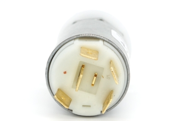 Connections of the ehb1431 Ignition starter switch - rear view with contacts