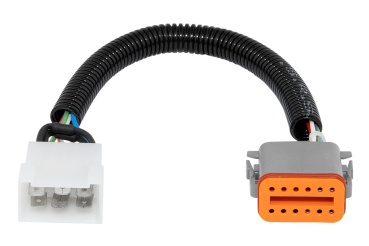 Kabelbaum / Adapter HCflex auf HC960, 0,2 m lang, im Wellrohr, mit Flachsteckern zur Anbindung an eigene Applikationen.