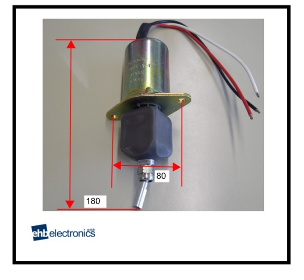 Hubmagnet 12V inkl Kugelgelenk und Anschlusskabel